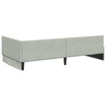 Casa si Gradina - Mobilier - Paturi si accesorii - Paturi - Cadru de pat coltar Altele cu headboard Gri deschis 90 x 190 cm - Infinity.ro