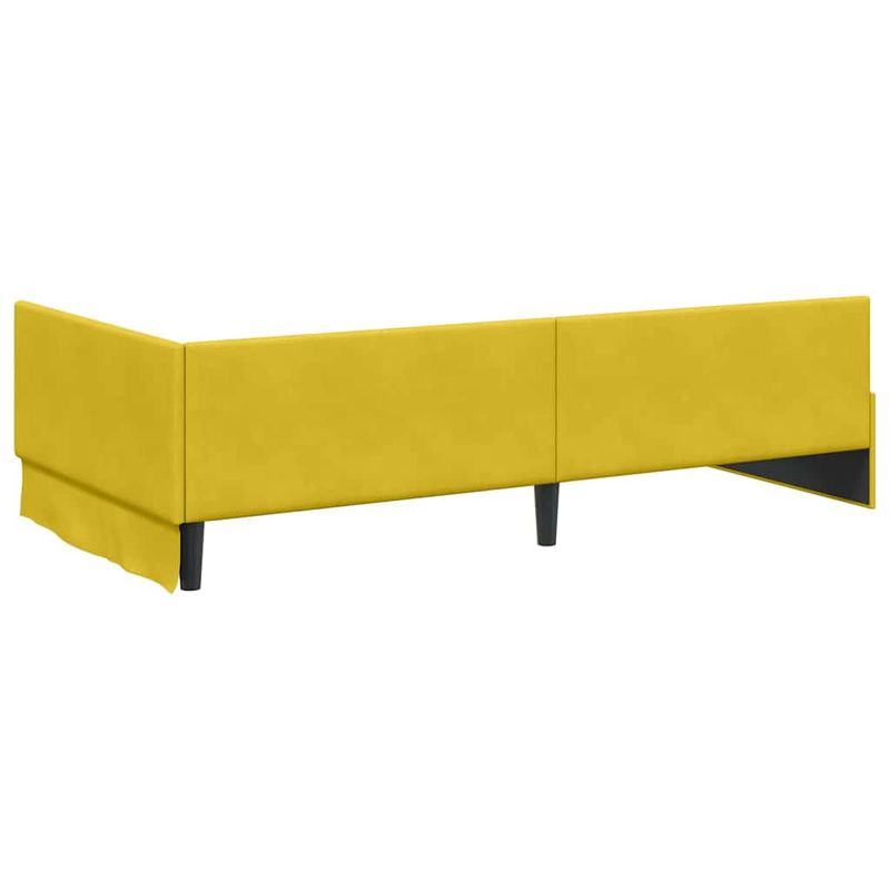 Casa si Gradina - Mobilier - Paturi si accesorii - Paturi - Cadru de pat coltar Altele cu headboard Galben 80 x 200 cm - Infinity.ro