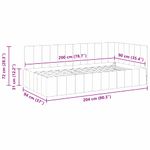 Casa si Gradina - Mobilier - Paturi si accesorii - Paturi - Cadru de pat coltar cu headboard Gri inchis 90 x 200 cm Catifea - Infinity.ro