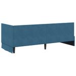 Casa si Gradina - Mobilier - Paturi si accesorii - Paturi - Cadru de pat coltar cu headboard albastru 80 x 200 cm Catifea - Infinity.ro