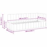 Casa si Gradina - Mobilier - Paturi si accesorii - Paturi - Cadru de pat coltar cu headboard albastru 80 x 200 cm Catifea - Infinity.ro