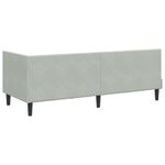 Casa si Gradina - Mobilier - Paturi si accesorii - Paturi - Cadru de pat coltar Gri deschis 80 x 200 cm Catifea - Infinity.ro