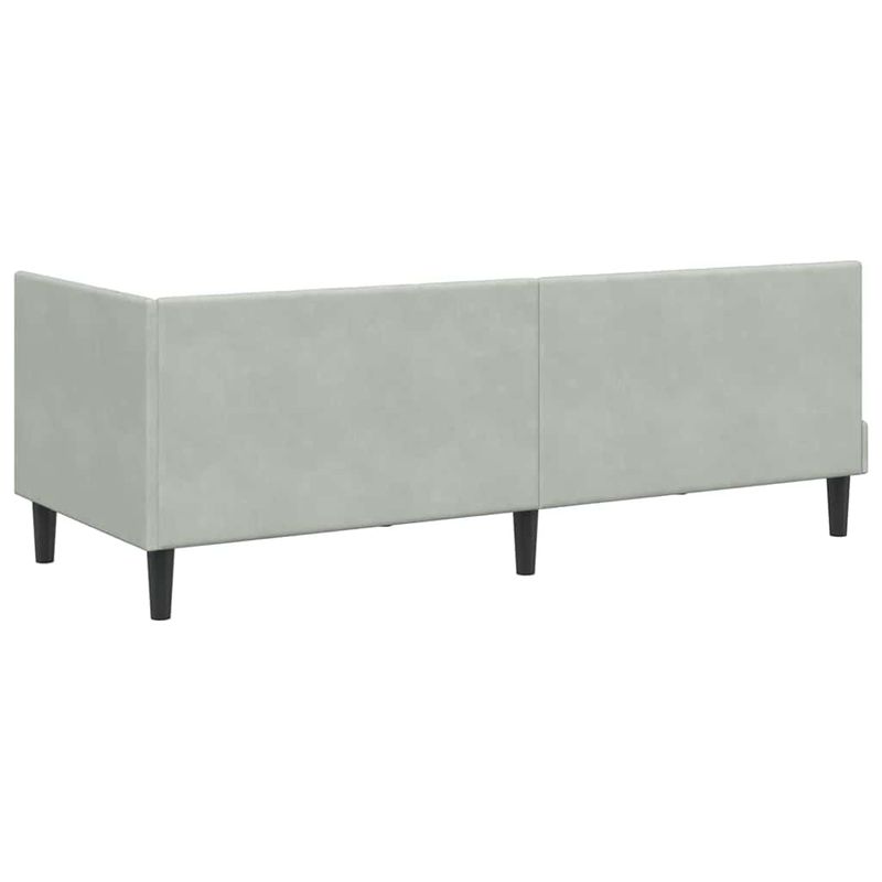 Casa si Gradina - Mobilier - Paturi si accesorii - Paturi - Cadru de pat coltar Gri deschis 80 x 200 cm Catifea - Infinity.ro