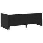 Casa si Gradina - Mobilier - Paturi si accesorii - Paturi - Cadru de pat coltar cu headboard Negru 90 x 190 cm Catifea - Infinity.ro