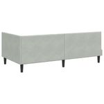 Casa si Gradina - Mobilier - Paturi si accesorii - Paturi - Cadru de pat coltar Gri deschis 100 x 200 cm Catifea - Infinity.ro