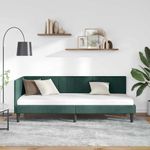 Casa si Gradina - Mobilier - Paturi si accesorii - Paturi - Cadru de pat coltar Verde inchis 80 x 200 cm Catifea - Infinity.ro