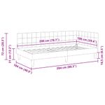 Casa si Gradina - Mobilier - Paturi si accesorii - Paturi - Cadru de pat coltar Gri deschis 100 x 200 cm Catifea - Infinity.ro