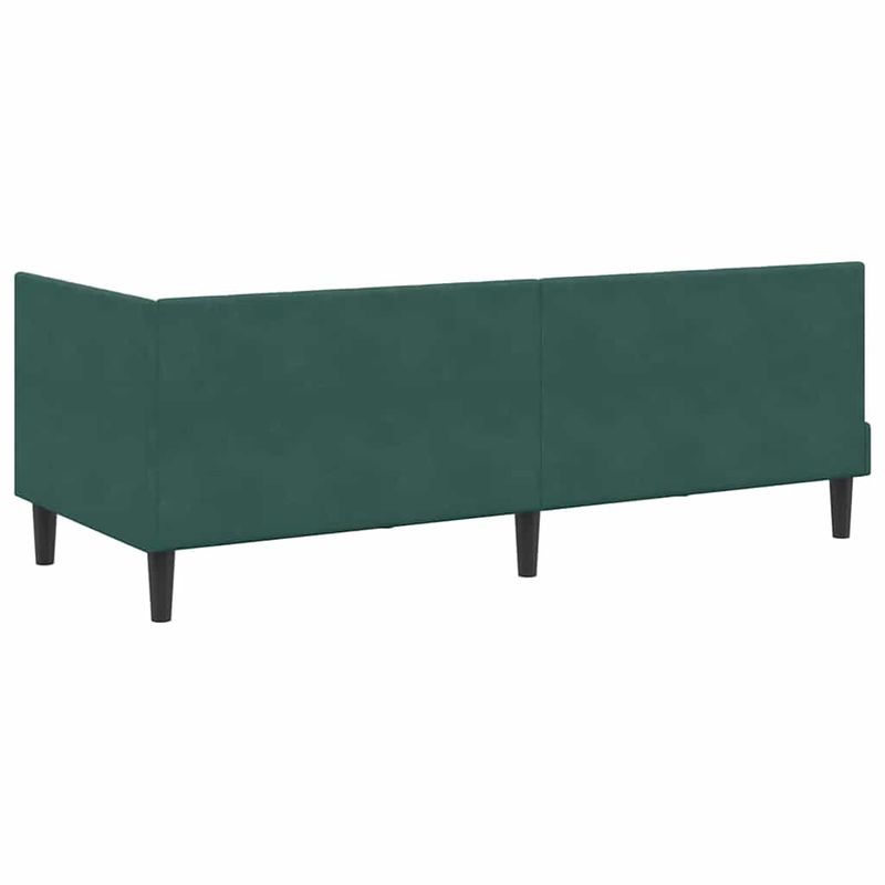Casa si Gradina - Mobilier - Paturi si accesorii - Paturi - Cadru de pat coltar Verde inchis 80 x 200 cm Catifea - Infinity.ro