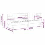 Casa si Gradina - Mobilier - Paturi si accesorii - Paturi - Cadru de pat coltar cu headboard Roz 80 x 200 cm Catifea - Infinity.ro