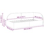 Casa si Gradina - Mobilier - Paturi si accesorii - Paturi - Cadru de pat coltar cu headboard albastru 90 x 200 cm Catifea - Infinity.ro