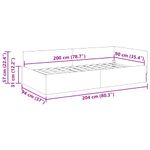 Casa si Gradina - Mobilier - Paturi si accesorii - Paturi - Cadru de pat coltar Altele cu headboard Gri inchis 90 x 200 cm - Infinity.ro