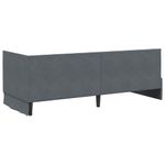 Casa si Gradina - Mobilier - Paturi si accesorii - Paturi - Cadru de pat coltar cu headboard Gri inchis 80 x 200 cm Catifea - Infinity.ro