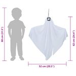 Casa si Gradina - Decoratiuni - Decoratiuni de sezon - Fantoma de Halloween Suspendata 3 pcs Alb 52 x 62 cm Poliester - Infinity.ro