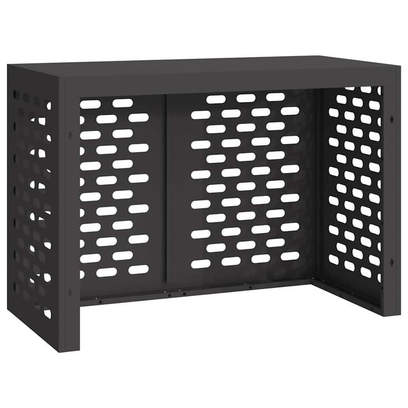 Casa si Gradina - Termice - Calorifere si accesorii - Accesorii calorifere - Husa pentru aer conditionat Negru 100 x 50 x 70 cm Otel - Infinity.ro
