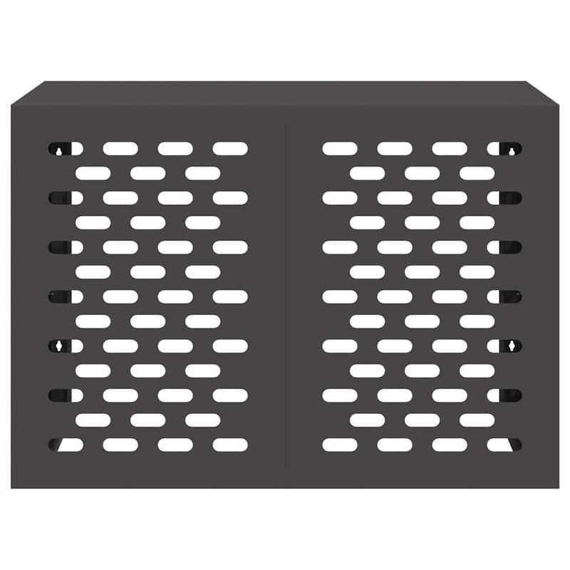 Casa si Gradina - Termice - Calorifere si accesorii - Accesorii calorifere - Husa pentru aer conditionat Negru 100 x 50 x 70 cm Otel - Infinity.ro