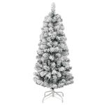 Casa si Gradina - Decoratiuni - Decoratiuni de sezon - Brad de Craciun artificial cu balamale si zapada, 120 cm - Infinity.ro