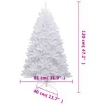 Casa si Gradina - Decoratiuni - Decoratiuni de sezon - Brad de Craciun artificial cu balamale si zapada, 120 cm - Infinity.ro