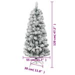Casa si Gradina - Decoratiuni - Decoratiuni de sezon - Brad de Craciun artificial cu balamale si zapada, 120 cm - Infinity.ro