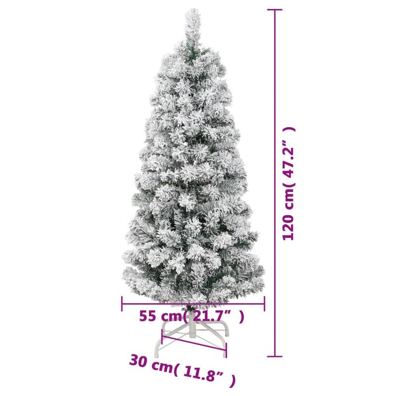 Casa si Gradina - Decoratiuni - Decoratiuni de sezon - Brad de Craciun artificial cu balamale si zapada, 120 cm - Infinity.ro