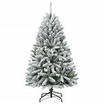 Casa si Gradina - Decoratiuni - Decoratiuni de sezon - Brad de Craciun artificial cu balamale si zapada, 120 cm - Infinity.ro