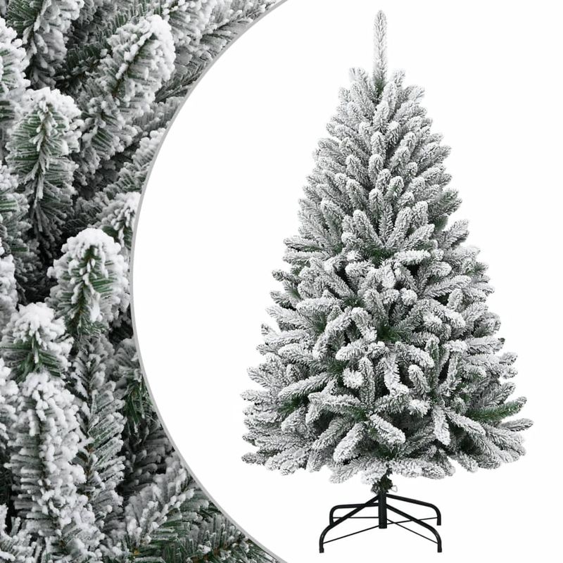 Casa si Gradina - Decoratiuni - Decoratiuni de sezon - Brad de Craciun artificial cu balamale si zapada, 120 cm - Infinity.ro
