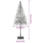 Casa si Gradina - Decoratiuni - Decoratiuni de sezon - Brad de Craciun artificial Alb 76 x 76 x 180 cm - Infinity.ro