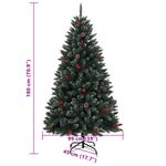 Casa si Gradina - Decoratiuni - Decoratiuni de sezon - Brad de Craciun artificial cu 300 LED-uri, 180 cm - Infinity.ro