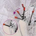 Casa si Gradina - Decoratiuni - Decoratiuni de sezon - Brad de Craciun artificial cu suport si balamale, alb, 240 cm - Infinity.ro