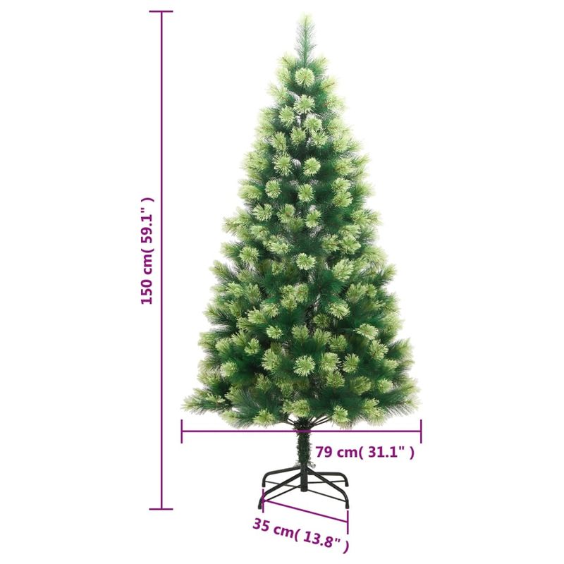 Casa si Gradina - Decoratiuni - Decoratiuni de sezon - Brad de Craciun artificial cu suport si balamale, 150 cm - Infinity.ro