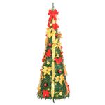 Casa si Gradina - Decoratiuni - Decoratiuni de sezon - Brad de Craciun artificial pop-up 100 LED-uri verde 150 cm - Infinity.ro