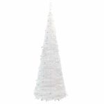 Casa si Gradina - Decoratiuni - Decoratiuni de sezon - Brad de Craciun artificial pop-up 100 LED-uri alb 150 cm - Infinity.ro