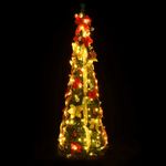 Casa si Gradina - Decoratiuni - Decoratiuni de sezon - Brad de Craciun artificial pop-up 100 LED-uri verde 150 cm - Infinity.ro