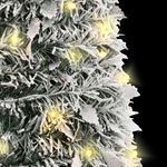 Casa si Gradina - Decoratiuni - Decoratiuni de sezon - Brad de Craciun artificial pop-up cu zapada, 50 LED-uri, 120 cm - Infinity.ro