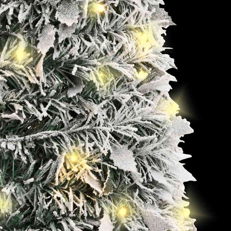 Casa si Gradina - Decoratiuni - Decoratiuni de sezon - Brad de Craciun artificial pop-up cu zapada, 50 LED-uri, 120 cm - Infinity.ro