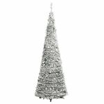 Casa si Gradina - Decoratiuni - Decoratiuni de sezon - Brad de Craciun artificial pop-up cu zapada, 50 LED-uri, 120 cm - Infinity.ro