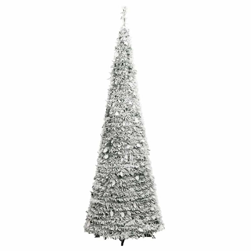 Casa si Gradina - Decoratiuni - Decoratiuni de sezon - Brad de Craciun artificial pop-up cu zapada, 50 LED-uri, 120 cm - Infinity.ro