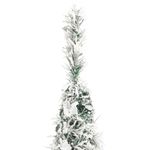 Casa si Gradina - Decoratiuni - Decoratiuni de sezon - Brad de Craciun artificial pop-up cu zapada, 50 LED-uri, 120 cm - Infinity.ro