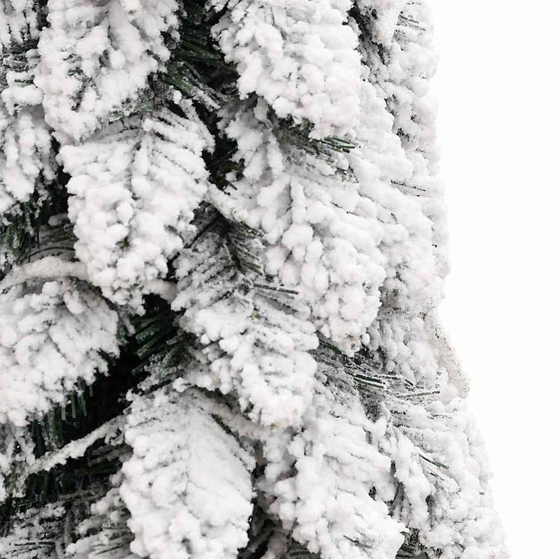 Casa si Gradina - Decoratiuni - Decoratiuni de sezon - Brad de Craciun artificial pre-iluminat 80 LED-uri/zapada 150cm - Infinity.ro