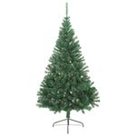 Casa si Gradina - Decoratiuni - Decoratiuni de sezon - Brad de Craciun artificial pre-iluminat Verde 240 cm PVC - Infinity.ro