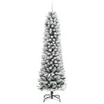 Casa si Gradina - Decoratiuni - Decoratiuni de sezon - Brad de Craciun artificial slim cu zapada pufoasa 120 cm PVC&PE - Infinity.ro