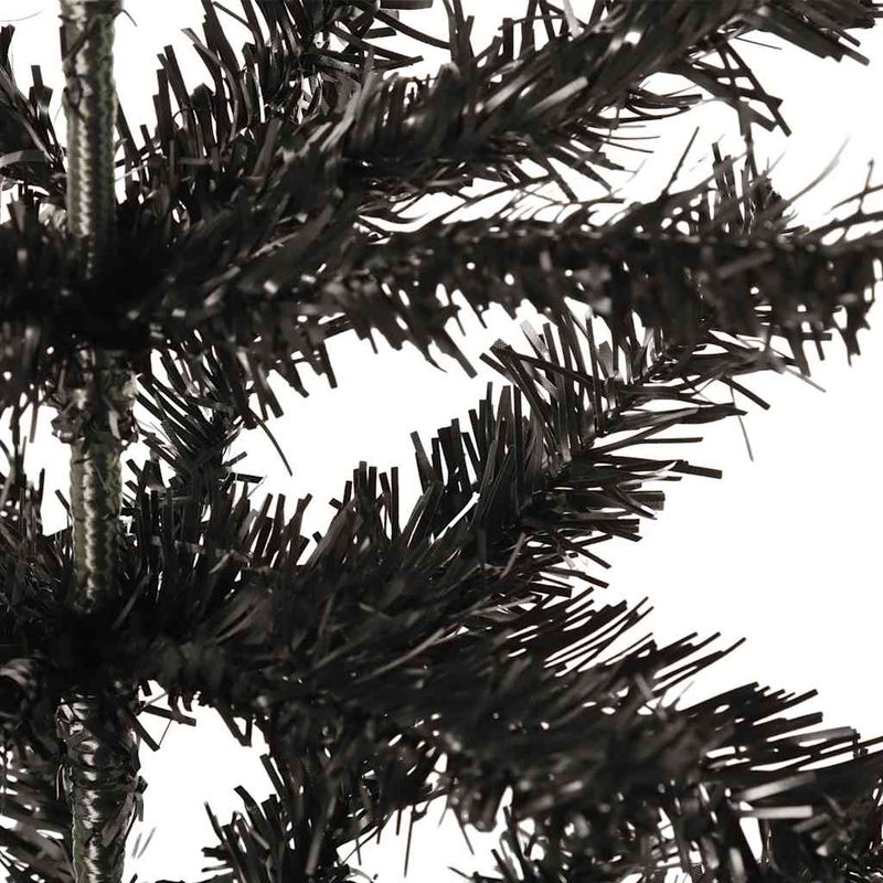 Casa si Gradina - Decoratiuni - Decoratiuni de sezon - Brad de Craciun artificial subtire, negru, 150 cm - Infinity.ro