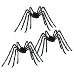 Casa si Gradina - Decoratiuni - Decoratiuni de sezon - Decoratiune Paianjen de Halloween 3 pcs Negru 200 cm - Infinity.ro