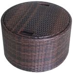 Casa si Gradina - Gradina si terasa - Mobilier exterior - Scaune si sezlonguri gradina - Paturi de gradina cu perna 4 pcs Maro Rattan poli - Infinity.ro