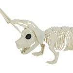Casa si Gradina - Decoratiuni - Decoratiuni de sezon - Decoratiune de Halloween: schelet cu caine 2 pcs Alb 155 cm - Infinity.ro