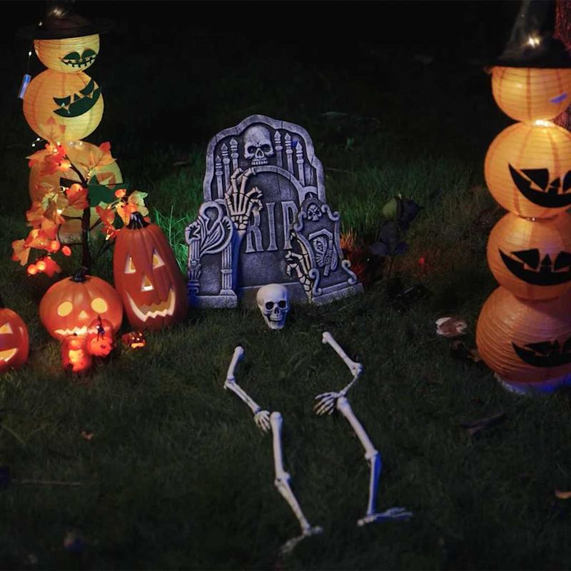 Casa si Gradina - Decoratiuni - Decoratiuni de sezon - Schelet de Halloween Alb 20 x 10 x 9.5 cm Plastic - Infinity.ro