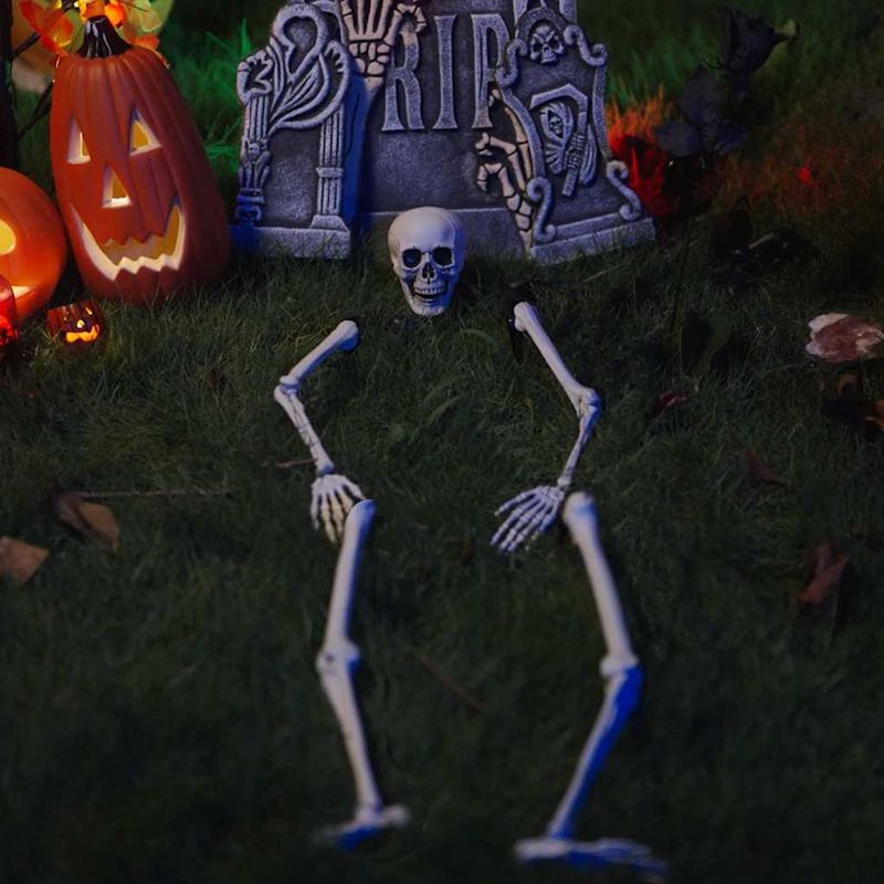 Casa si Gradina - Decoratiuni - Decoratiuni de sezon - Schelet de Halloween Alb 20 x 10 x 9.5 cm Plastic - Infinity.ro