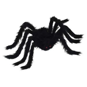Decoratiune Paianjen de Halloween 6 pcs Negru 75 cm