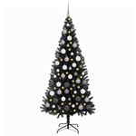 Casa si Gradina - Decoratiuni - Decoratiuni de sezon - Brazi artificiali de Craciun Negru 180 cm PVC - Infinity.ro