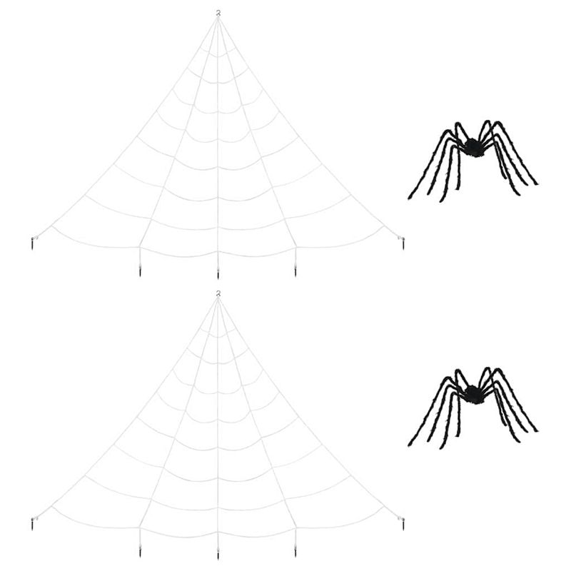 Casa si Gradina - Decoratiuni - Decoratiuni de sezon - Decoratiune de Halloween cu paianjeni si panze 2 pcs - Infinity.ro