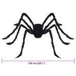 Casa si Gradina - Decoratiuni - Decoratiuni de sezon - Decoratiune Paianjen de Halloween 3 pcs Negru 150 cm - Infinity.ro